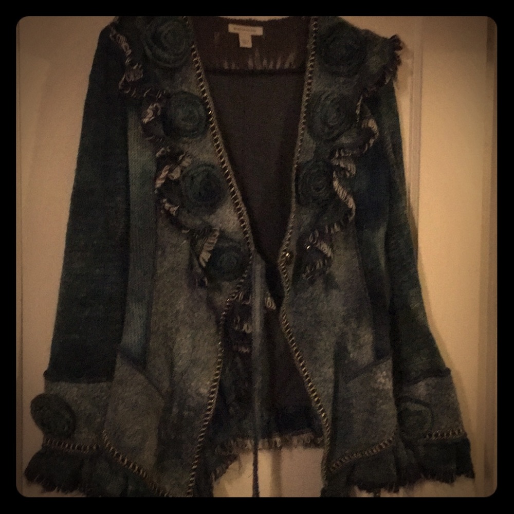 Boston Proper wrap sweater coat